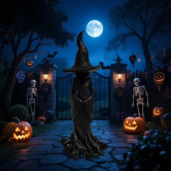 8" Halloween Cracker Barrel Retro Magician Fantasy Ornament Festival Decoration - Picture 6 of 7